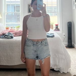 100% Cotton Denim Shorts 2-Tone